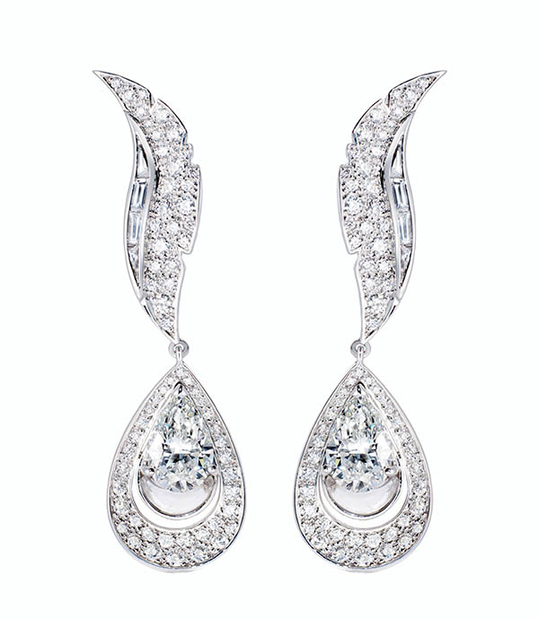 Boucheron Bouquet D’Ailles 鑽石耳環,價格電洽。